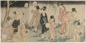 Vuurvliegjes Vangen door Kitagawa Utamaro