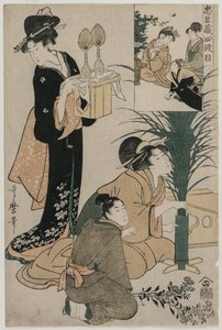 Chushingura: Act IV van De Schatkamer van Loyaliteit, eind 1790s