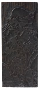Ontwerp van drie vrouwenfiguren, Edo-periode, 1753-1806 door Kitagawa Utamaro
