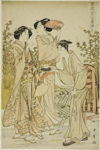 Elegante Plezieren: De Geur van Bloemen, links (Furyu hana no ka asobi, ge)