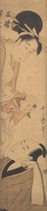 Sankatsu en Hanshichi, ca. 1800