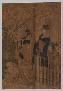 Serenade, 1753-1806 door Kitagawa Utamaro