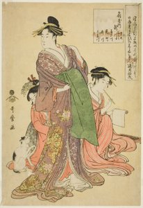 Takigawa van de Ogiya door Kitagawa Utamaro