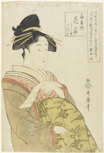 De courtisane Hanao_gi van het O_giya Huis, ca. 1793-1794