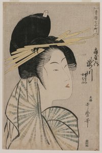 De Courtisane Takigawa van Ogiya..., 1797 of 1798 door Kitagawa Utamaro