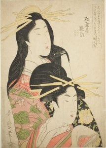 De courtisane Yosooi van de Matsubaya door Kitagawa Utamaro
