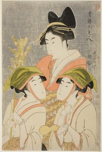 Drie Schoonheden van Yoshiwara (Seiro san bijin)