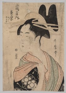 Vrouw van de Yoshiwara, 1753-1806 door Kitagawa Utamaro
