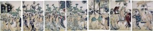 Yoshiwara Improvisatie door Kitagawa Utamaro