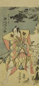 Ichikawa Monnosuke II als Haya no Kanpei in Chushingura Nagori no Kura