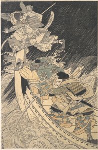 Minamoto Yoshitsune en Zijn Dienaar, de Monnik Benkei..., eind 18e eeuw