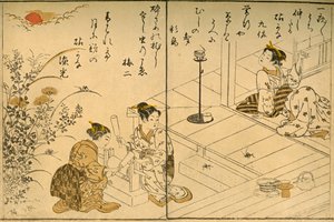 De Kinuta door Kitao Shigemasa