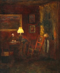 Vrouw in interieur