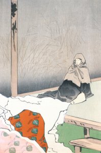 De danseres Hotoke Gozen bij Gioji door Kiyochika Kobayashi
