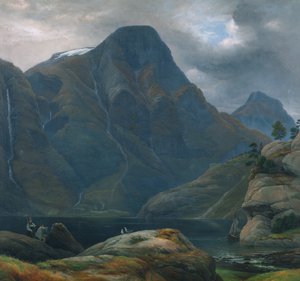 De aankomst in Nærøyfjorden (fjord)