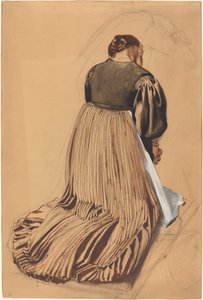 Knielende Vrouw van Achteren