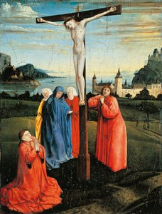 Christus aan het kruis, c.1430-33 door Konrad Witz