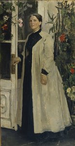 Portret van Olga Pavlovna Orlova 1838-1926 door Konstantin Alekseevich Korovin