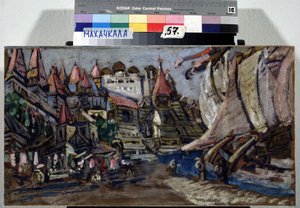 Decorontwerp voor de opera Sadko van N. Rimski-Korsakov