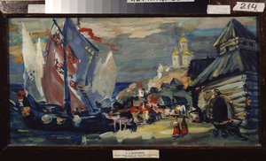 Decorontwerp voor de opera Sadko van N. Rimsky-Korsakov