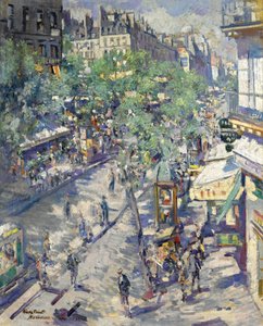 De Boulevard de Sébastopol in Parijs, 1923 door Konstantin Alekseevich Korovin