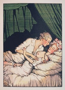 Illustratie voor het Boek van de Markiezin door Franz Blei