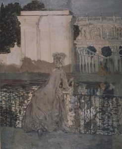 Dame bij de vijver door Konstantin Andreevic Somov