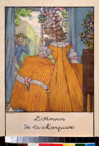 De liefde van de markiezin - Illustratie voor het 