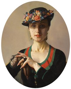 Portret van een Dame door Konstantin Andreevic Somov