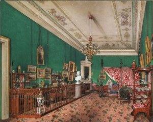 Interieurs van het Winterpaleis. De slaapkamer van Grootvorstin Maria Nikolajevna, 1837