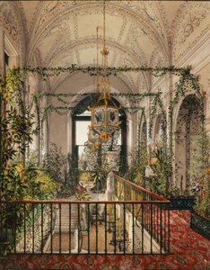 Interieurs van het Winterpaleis. De Kleine Wintertuin in de Appartementen van Alexandra Fjodorovna