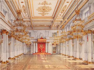 De George Hall, Grote Troonzaal, van het Winterpaleis in Sint-Petersburg
