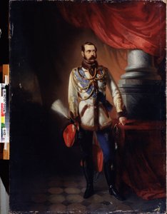 Portret van keizer Alexander II van Rusland