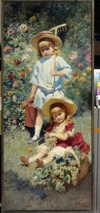 Portretten van de kinderen van de kunstenaar door Konstantin Egorovich Makovsky