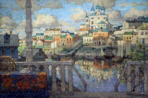 Pskov, 1915 door Konstantin Ivanovich Gorbatov