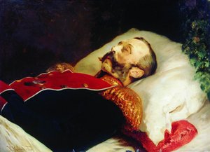 Konstantin Makovski Alexander II op het toneel 1881