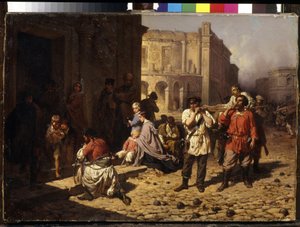 Het beleg van Sebastopol in 1854 door Konstantin Nikolaevich Filippov