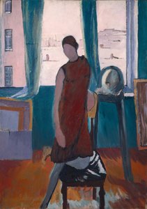 In het atelier, 1929 door Konstantin Nikolayevich Istomin