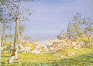 Landschap met herders en geiten, 1931