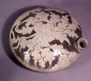 Koreaanse kunst: porseleinen wijnfles (of fles). Koryo periode door Korean School