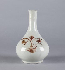 Fles met bloemmotief, Yi dynastie