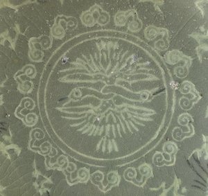 Kom met kraanvogels en wolken, ca. 1150-1200