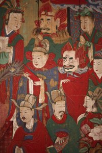 Byeonseong, de Zesde Koning van de Hel (detail), 1798 door Korean School
