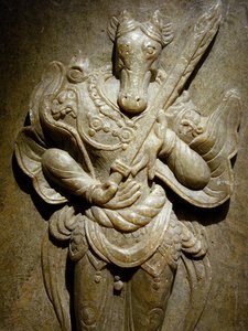 Grafversiering, zodiachond op agalmatoliet, 8e eeuw onder de periode van de Noordelijke en Zuidelijke Koninkrijken, Korea. Fotografie, Seoul National Museum, Republiek Korea