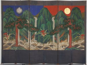 Landschap door Korean School