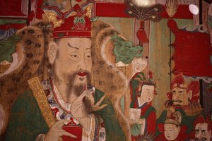 Ogwan, de Vierde Koning van de Hel (detail), 1798 door Korean School