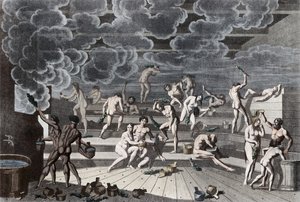 Een Russische badhuis, 1811