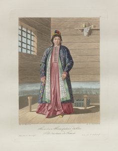 Tatarenmeisje. Uit Les peuples de la Russie