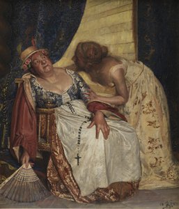 Julie en de voedster door Kristian Zahrtmann