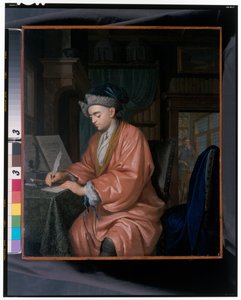 Een dokter in zijn studeerkamer door Krzyztof (1659 1729) Lubieniecki